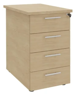 Caisson hauteur bureau Majesty - 4 tiroirs plats pr. 60 cm