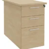 Caisson hauteur bureau Majesty - 2 tiroirs plats + 1 tiroir dossiers suspendus - pr. 80 cm