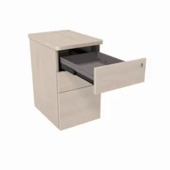 Caisson hauteur bureau mélaminé Evidence - 2 tiroirs plats + 1 tiroir dossiers suspendus - pr. 60 cm
