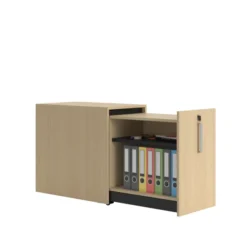 Caisson hauteur bureau mélaminé Possilio - h. 74 cm - 1 tiroir - pr. 80 cm