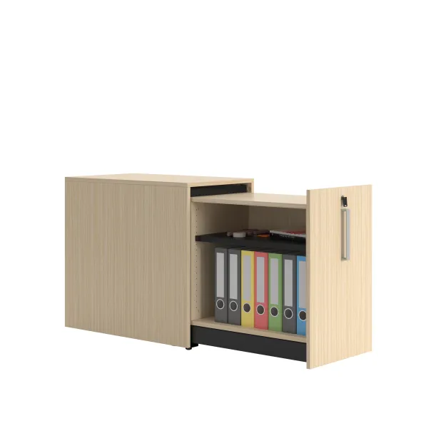 Caisson hauteur bureau mélaminé Possilio - h. 74 cm - 1 tiroir - pr. 80 cm