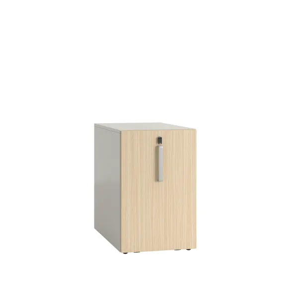 Caisson hauteur bureau mélaminé Possilio - h. 74 cm - 1 tiroir - pr. 80 cm