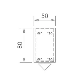 Caisson hauteur bureau métallique Epure - 2 tiroirs dossiers suspendus - pr. 80 cm