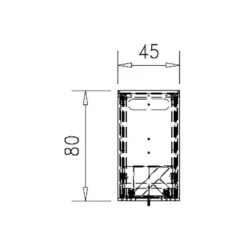Caisson mélaminé Epure - 1 tiroir - h. 121 cm