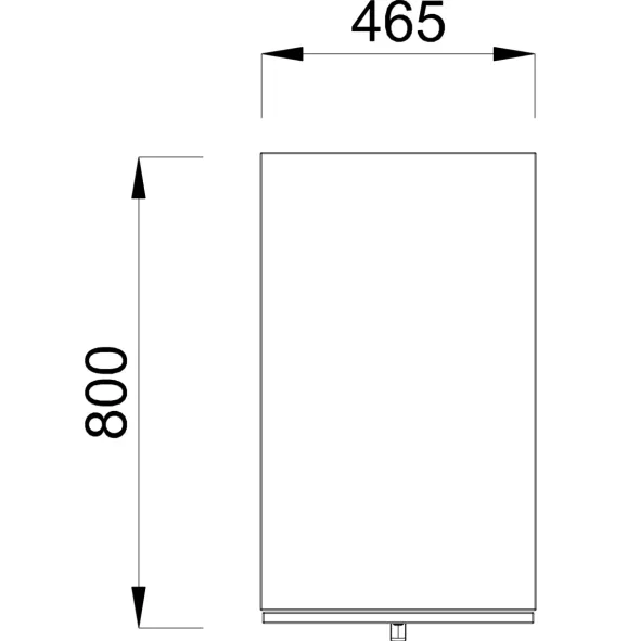 Caisson mélaminé Possilio - h. 116,5 cm - 1 tiroir - pr. 80 cm