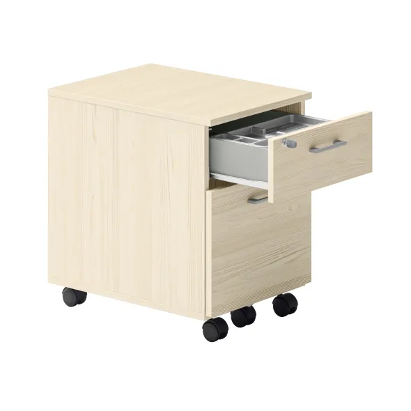 Caisson mobile Ergo Up - 1 tiroir plat + 1 tiroir dossiers suspendus