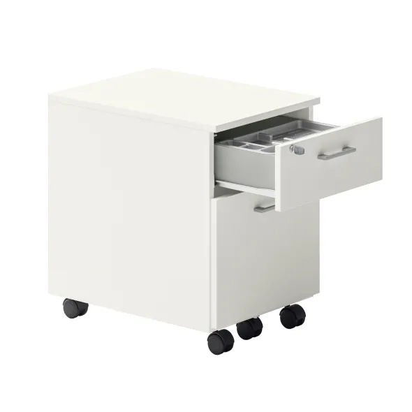 Caisson mobile Ergo Up - 1 tiroir plat + 1 tiroir dossiers suspendus