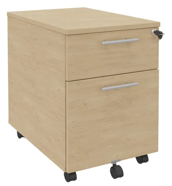 Caisson mobile Majesty - 1 tiroir plat + 1 tiroir dossiers suspendus