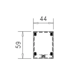 Caisson mobile mélaminé Epure - 1 tiroir plat + 1 tiroir dossiers suspendus
