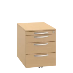 Caisson mobile mélaminé FrameOne II - 3 tiroirs plats
