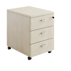 Caisson mobile mélaminé Obade - 3 tiroirs plats