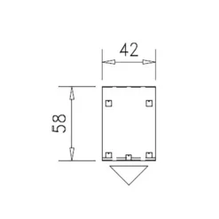 Caisson mobile métallique Epure - 3 tiroirs plats - coiffe