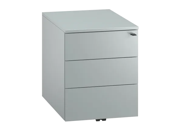 Caisson mobile métallique FrameOne II - 3 tiroirs plats - sans coiffe