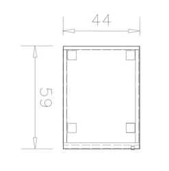Caisson mobile placage bois/mélaminé Epure Manager - 3 tiroirs plats
