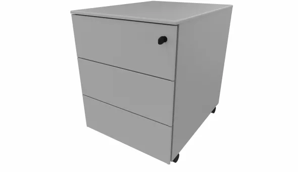 Caisson métallique mobile Folding - 3 tiroir plats