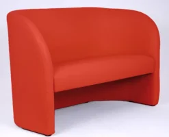 Canapé 2 places Dream - textile enduit rouge