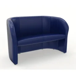 Canapé 2 places Dream - textile enduit bleu