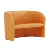 Canapé 2 places Dream - textile enduit orange