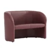 Canapé 2 places Dream - textile enduit bordeaux