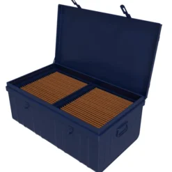 Cantine d'archivage en acier - 80 cm / 95 litres - avec kit support pour dossiers suspendus