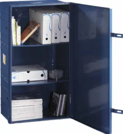 Cantine d'archivage en acier - 100 cm / 175l - avec 2 étagères