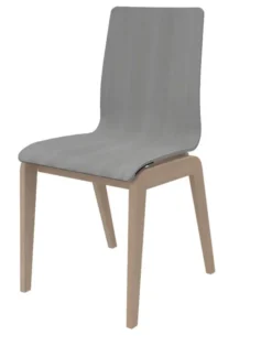 Chaise Adell - coque bois - piétement bois