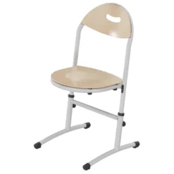 Chaise appui sur table Bandana - assise dossier séparés hêtre - réglable en hauteur - T 3 à 6 - lot de 2