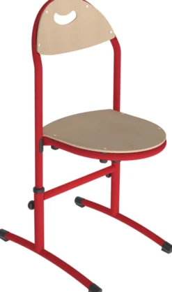 Chaise appui sur table Bandana - assise dossier séparés hêtre - réglable en hauteur - T 3 à 6 - lot de 2