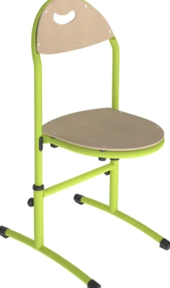 Chaise appui sur table Bandana - assise dossier séparés hêtre - réglable en hauteur - T 3 à 6 - lot de 2