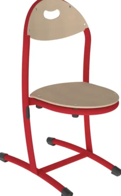 Chaise appui sur table Bandana - assise dossier séparés multiplis hêtre - taille 3 - lot de 4 - empilable par 4
