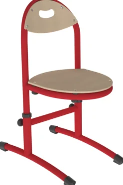 Chaise appui sur table Bandana - assise dossier séparés hêtre - réglable en hauteur - T 1 à 3 - lot de 2