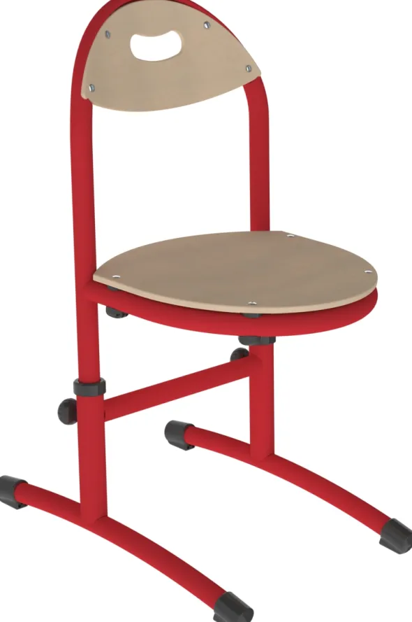 Chaise appui sur table Bandana - assise dossier séparés hêtre - réglable en hauteur - T 1 à 3 - lot de 2