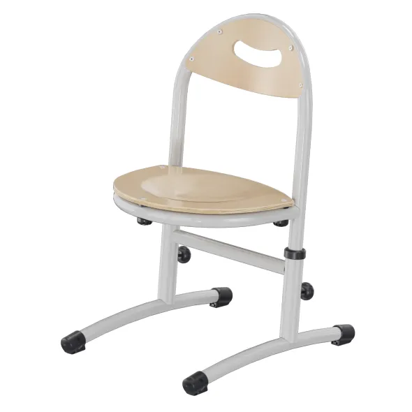 Chaise appui sur table Bandana - assise dossier séparés hêtre - réglable en hauteur - T 1 à 3 - lot de 2