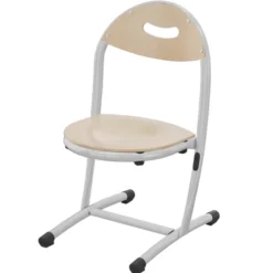 Chaise appui sur table Bandana - assise dossier séparés multiplis hêtre - taille 2 - lot de 4 - empilable par 4