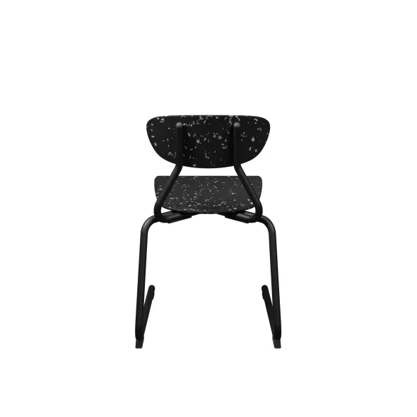 Chaise appui sur table Marmaille - plastique PEHD 100% recyclé - structure acier - empilable