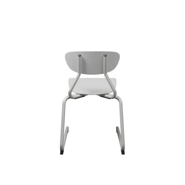 Chaise appui sur table Marmaille - plastique PEHD 100% recyclé - structure acier - empilable