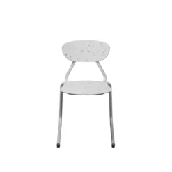 Chaise appui sur table Marmaille - plastique PEHD 100% recyclé - structure acier - empilable