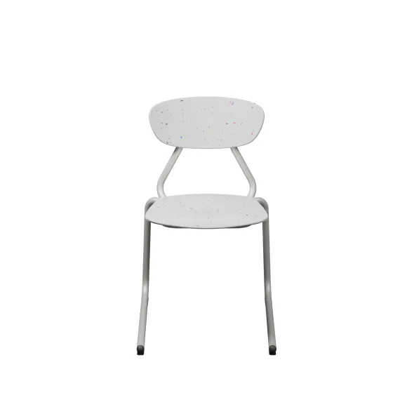 Chaise appui sur table Marmaille - plastique PEHD 100% recyclé - structure acier - empilable