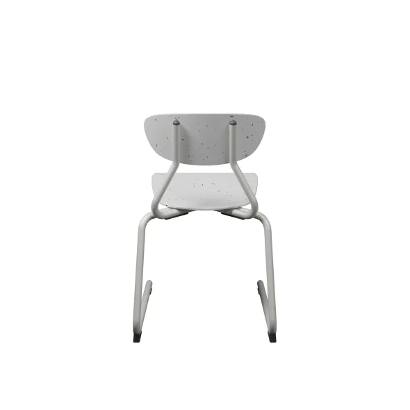 Chaise appui sur table Marmaille - plastique PEHD 100% recyclé - structure acier - empilable