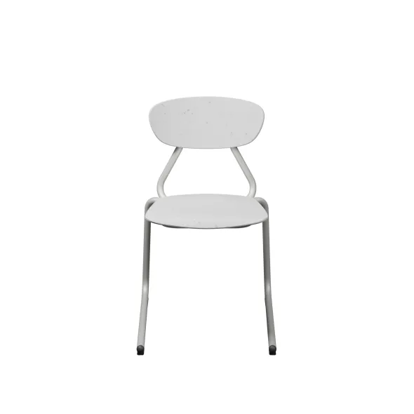 Chaise appui sur table Marmaille - plastique PEHD 100% recyclé - structure acier - empilable