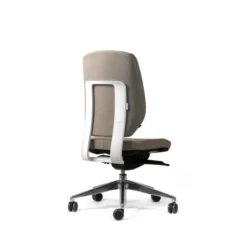 Chaise de bureau Artech - tissu - piétement aluminium poli