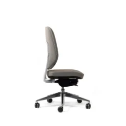 Chaise de bureau Artech - tissu - piétement aluminium poli