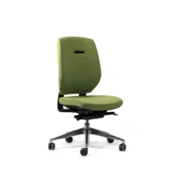 Chaise de bureau Artech - tissu - piétement aluminium poli