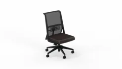 Chaise de bureau Comforto 59 - assise cuir - dossier résille