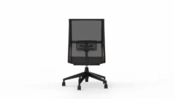 Chaise de bureau Comforto 59 - assise cuir - dossier résille