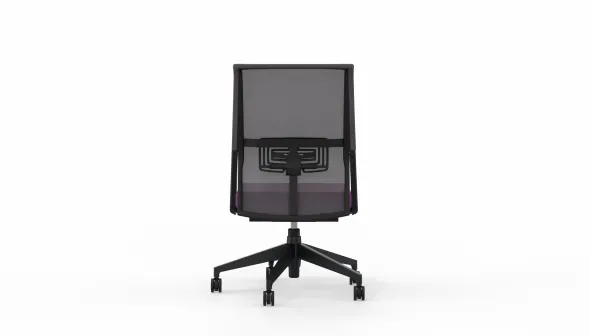Chaise de bureau Comforto 59 - assise tissu - dossier résille
