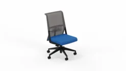 Chaise de bureau Comforto 59 - assise tissu - dossier résille