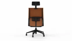 Chaise de bureau Comforto 59 - cuir - appui-tête