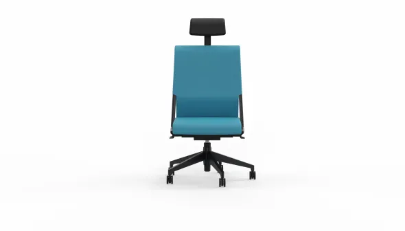 Chaise de bureau Comforto 59 - tissu - appui-tête