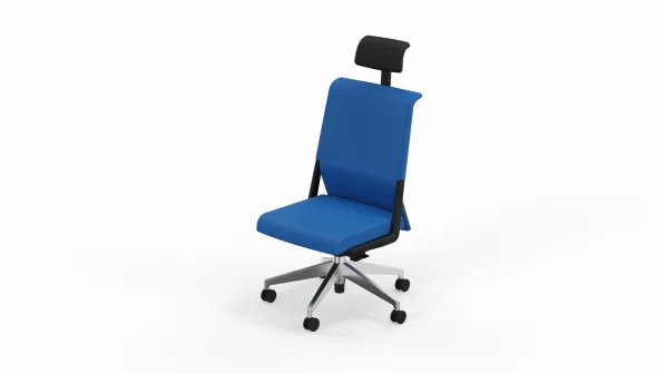 Chaise de bureau Comforto 59 - tissu - appui-tête